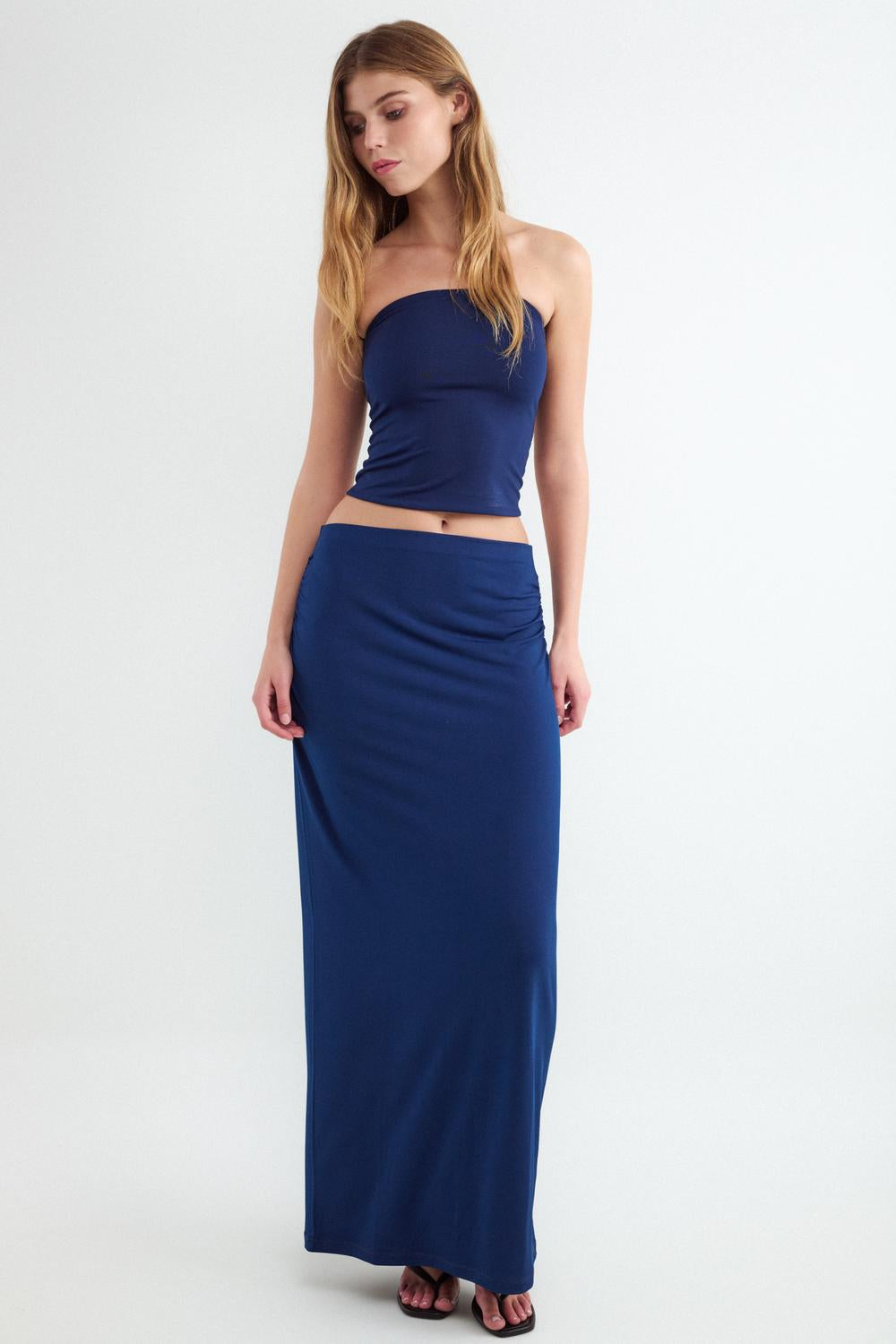 Remera Bandeau Set Poliamida - Navy Blue