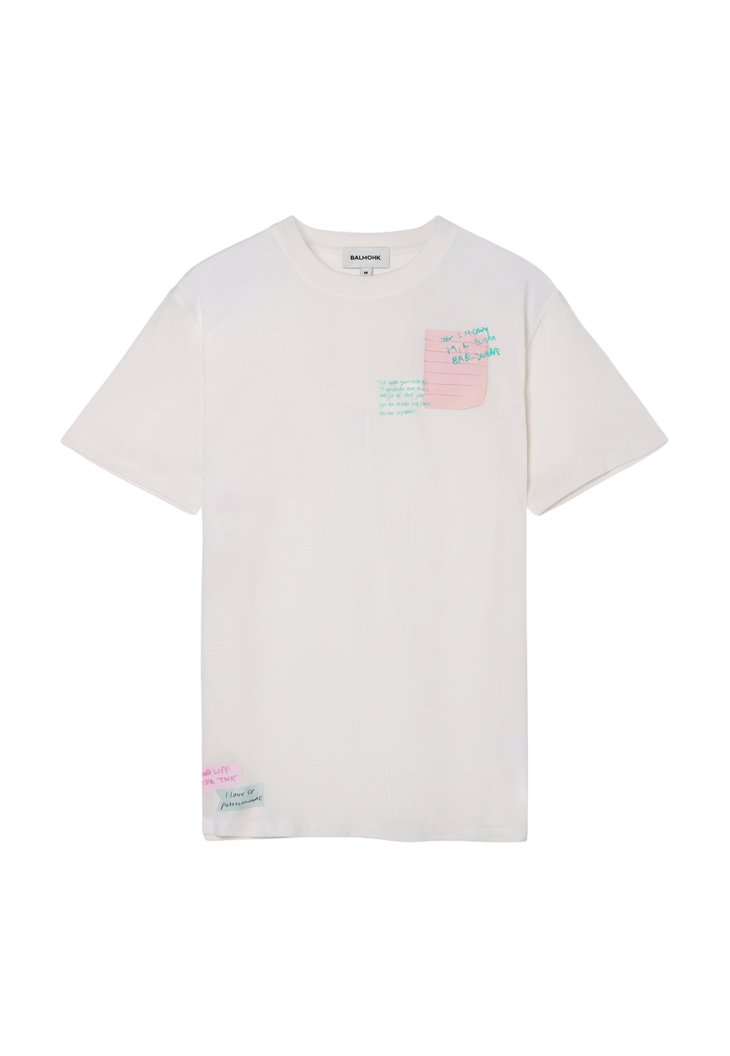 Remera Oversize Post It - White