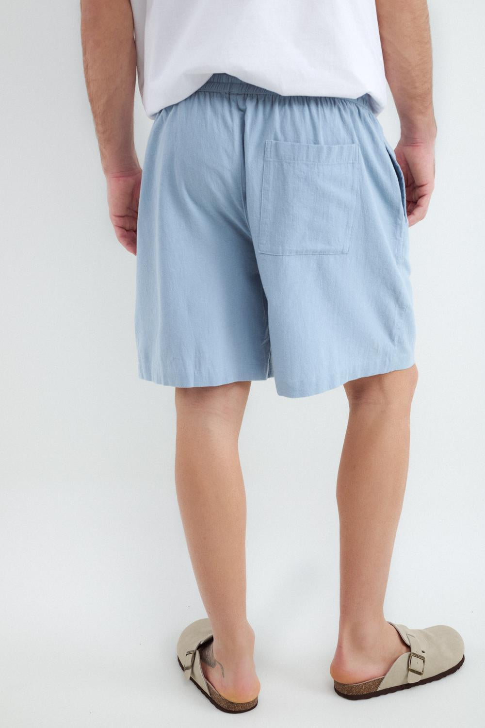 Bermuda JOGGER LIGHT COTTON - Light Blue