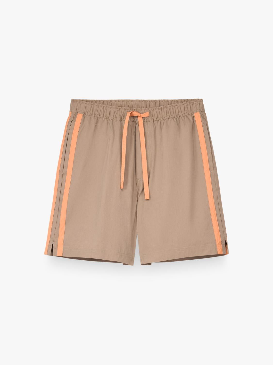 Short Regular Fit Side Stripes - Beige