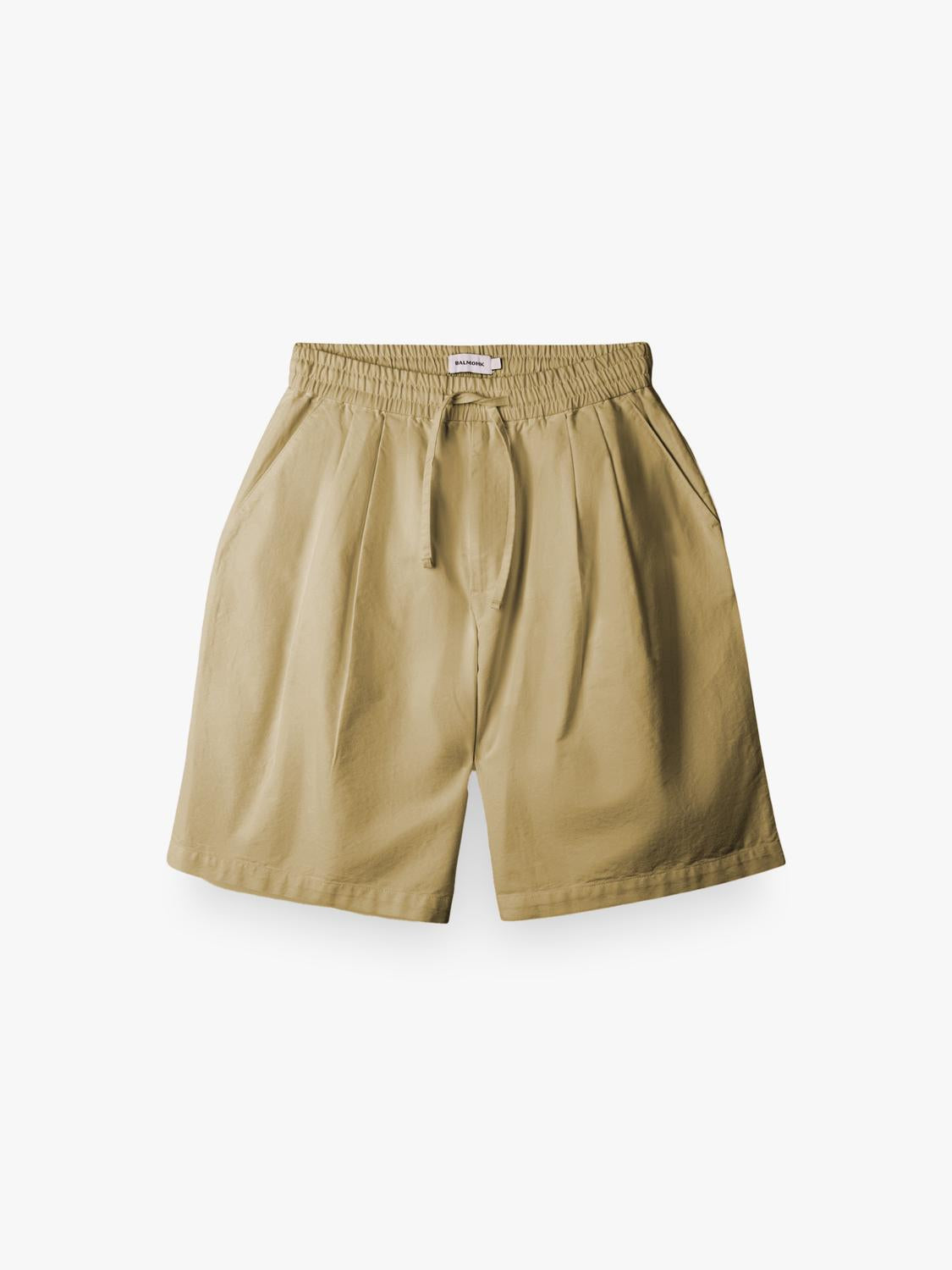Short Regular Fit Pleats Volume - Beige