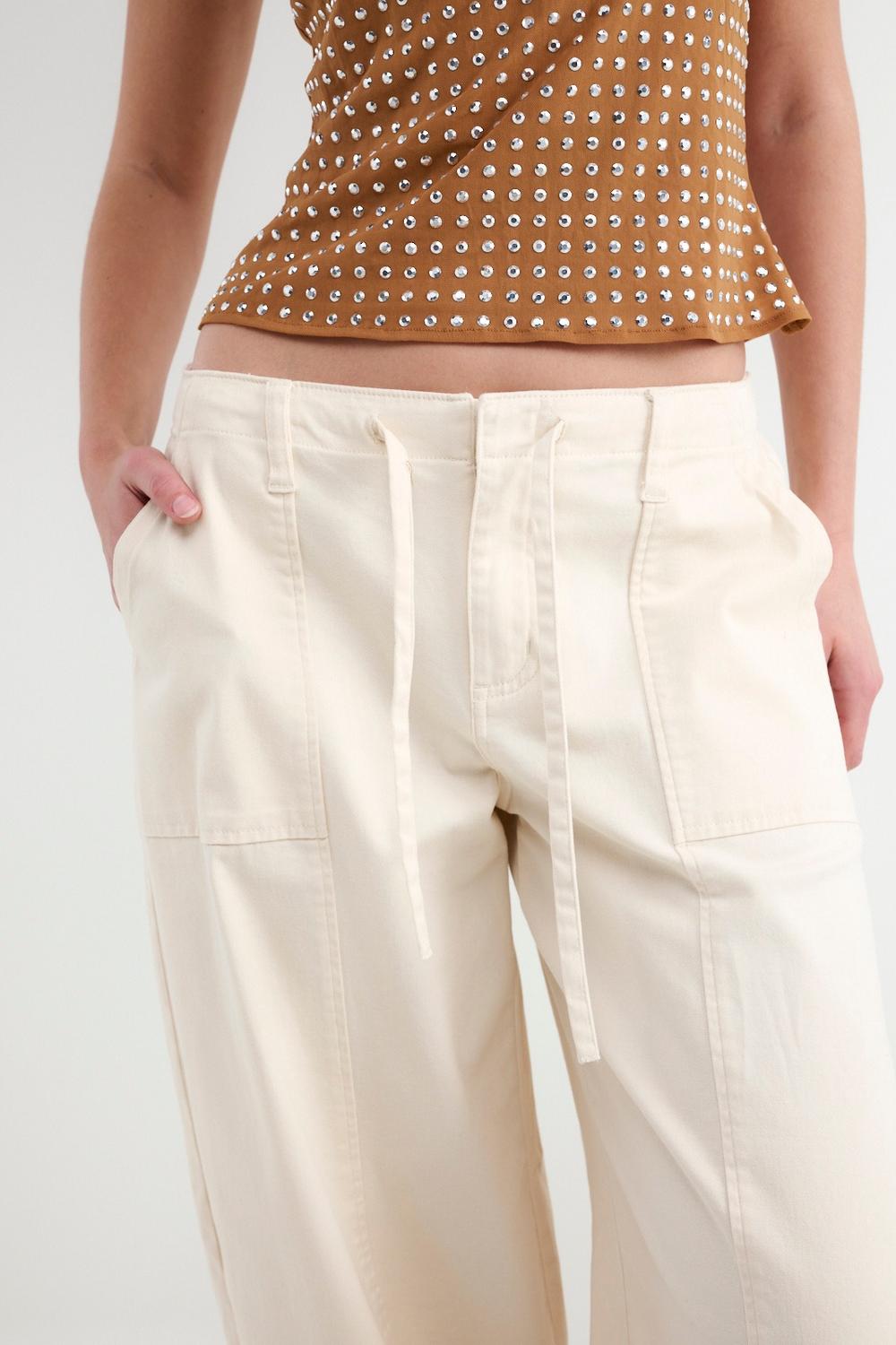 Pantalón Cargo Ecru - Ecru