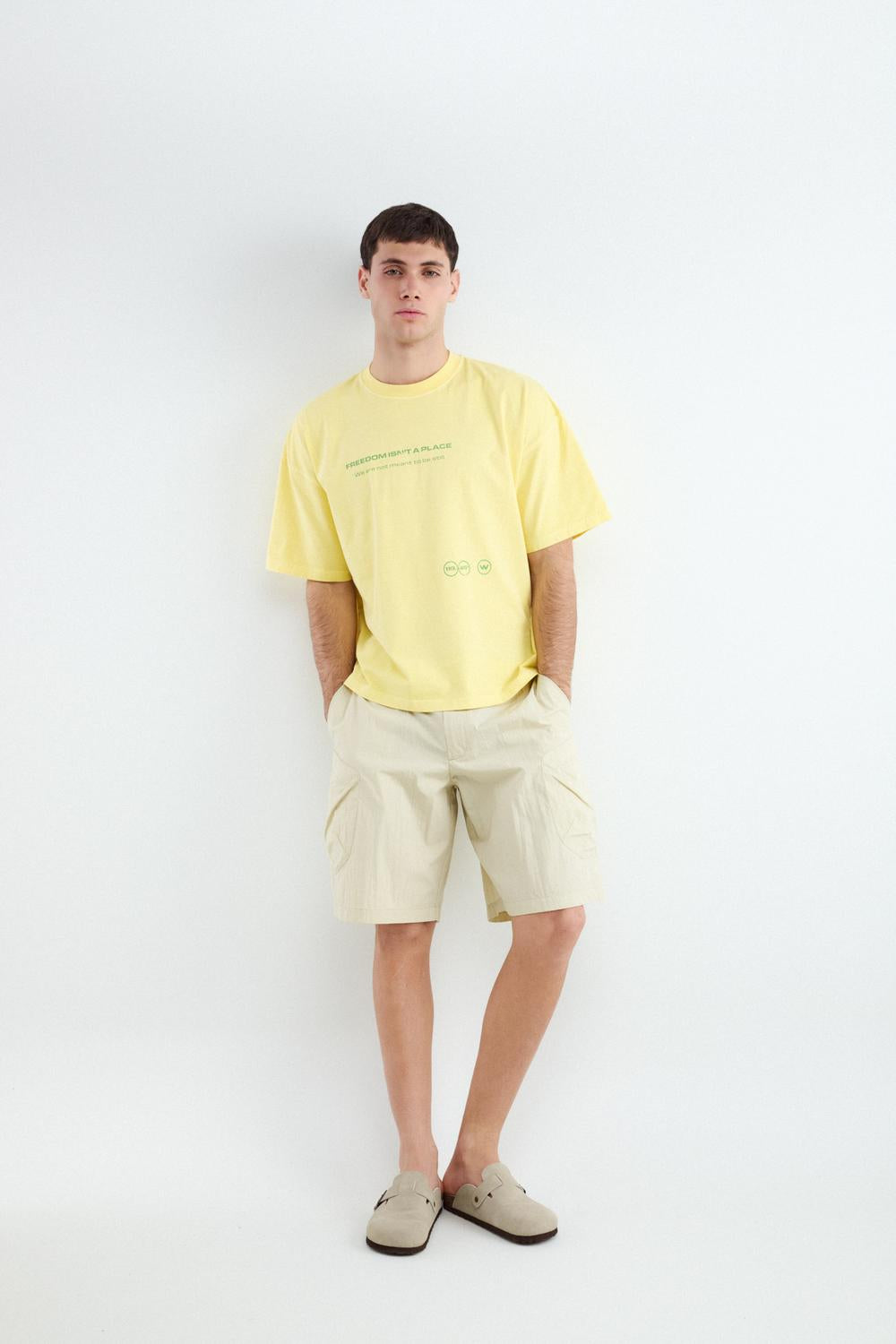 Remera Boxy Freedom Place - Blazing Yellow