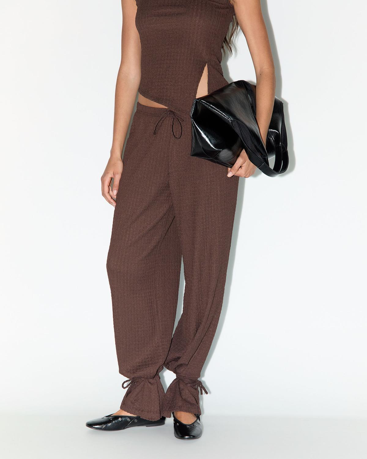 Pantalón Relaxed Textured - Morel