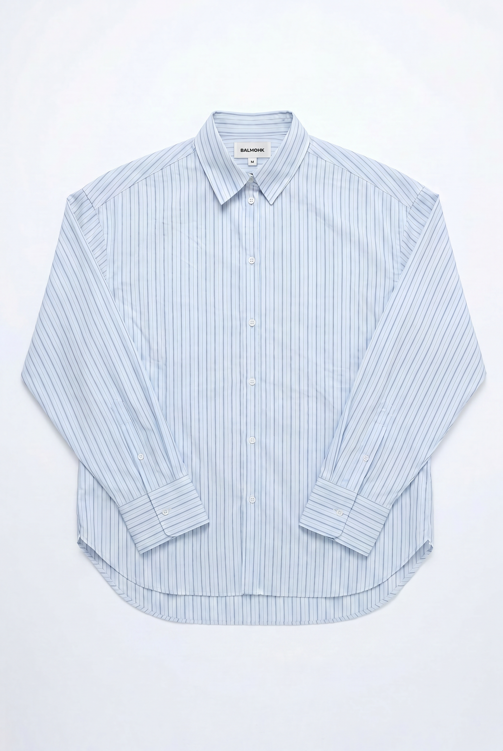 Camisa Oversize Basic Poplin - Light Blue