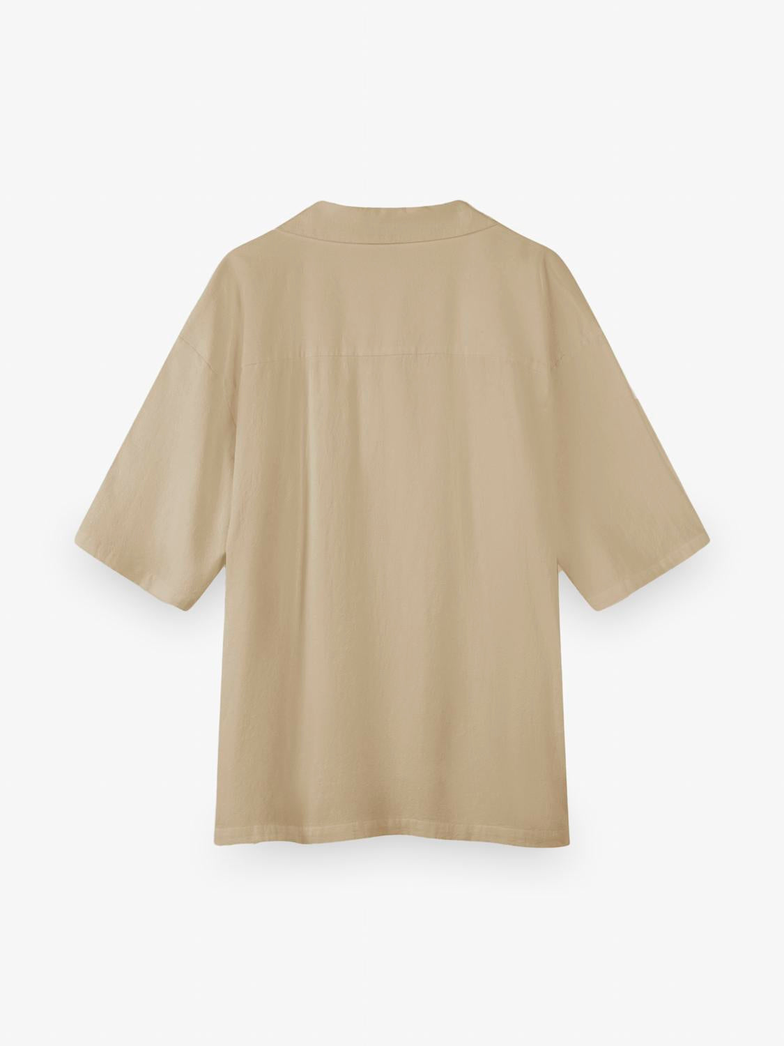 Camisa Relaxed Fit Fluid - Beige