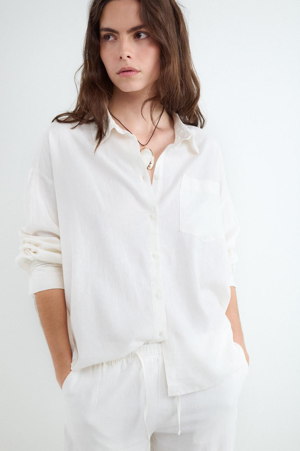 Camisa Relaxed Rustic - White