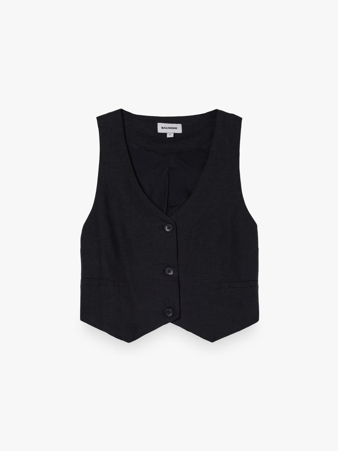 Remera Regular Waistcoat Rustic - Black