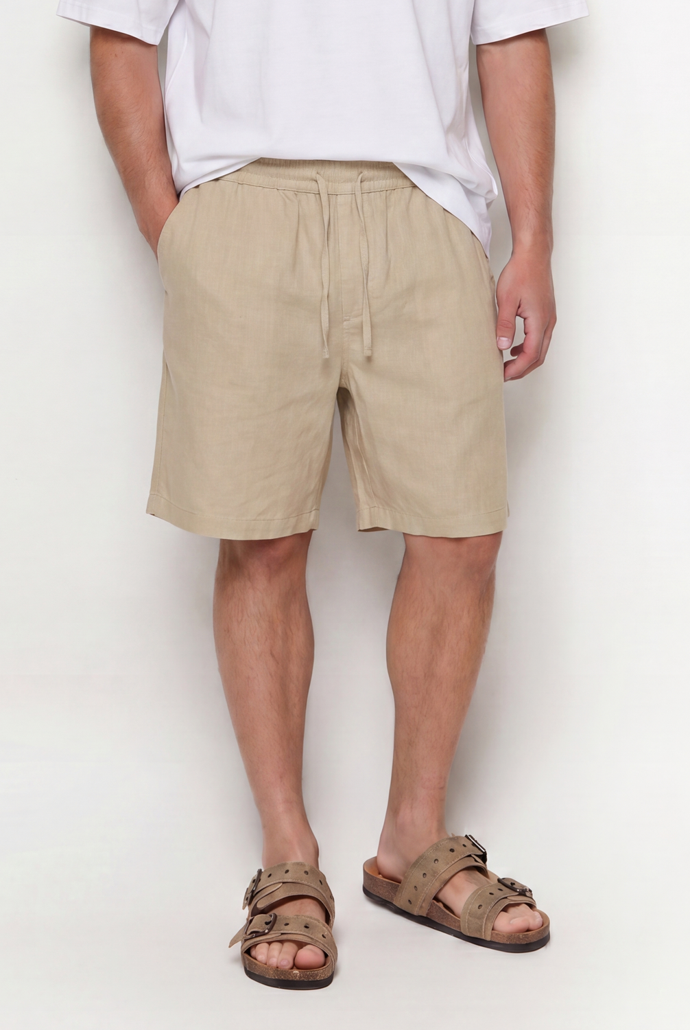 Bermuda JOGGER LIGHT COTTON - Beige