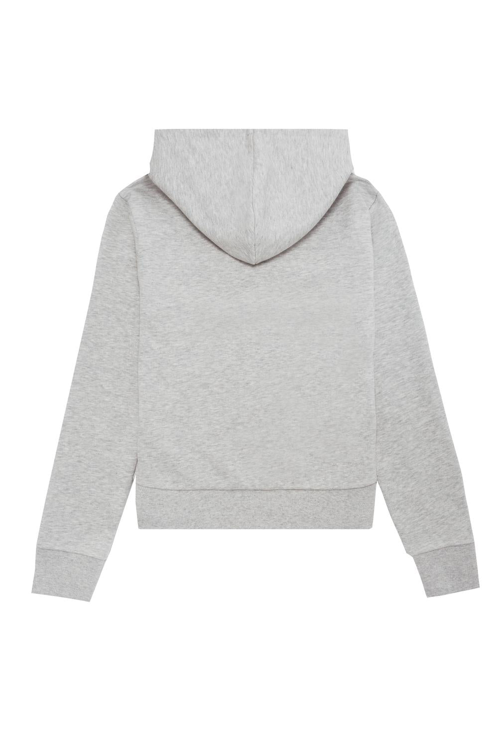 Campera Regular Zipper - Super Light Grey Melange