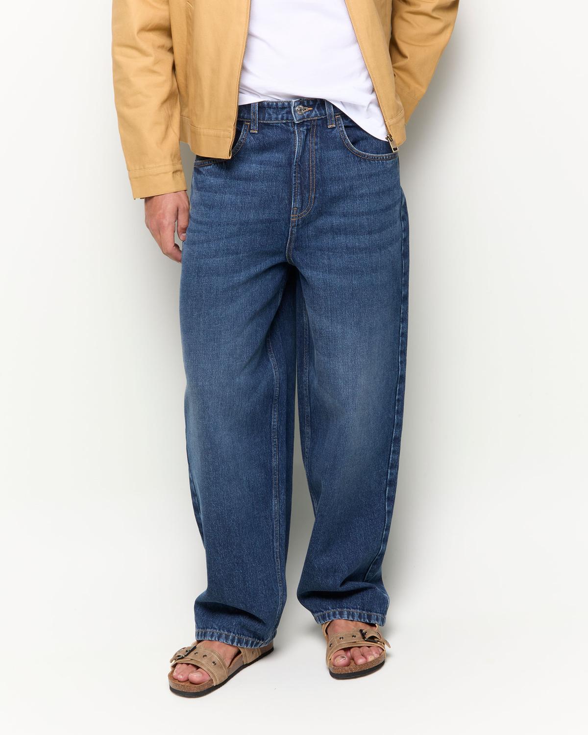 Pantalón BAGGY LOOSE FIT JOHNNY - Medium Blue Denim