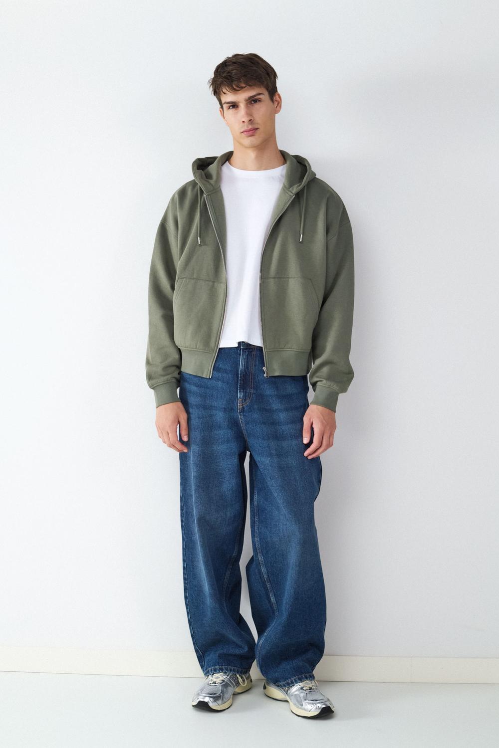 Buzo Regular Fit Zip Up - Mulled Basil