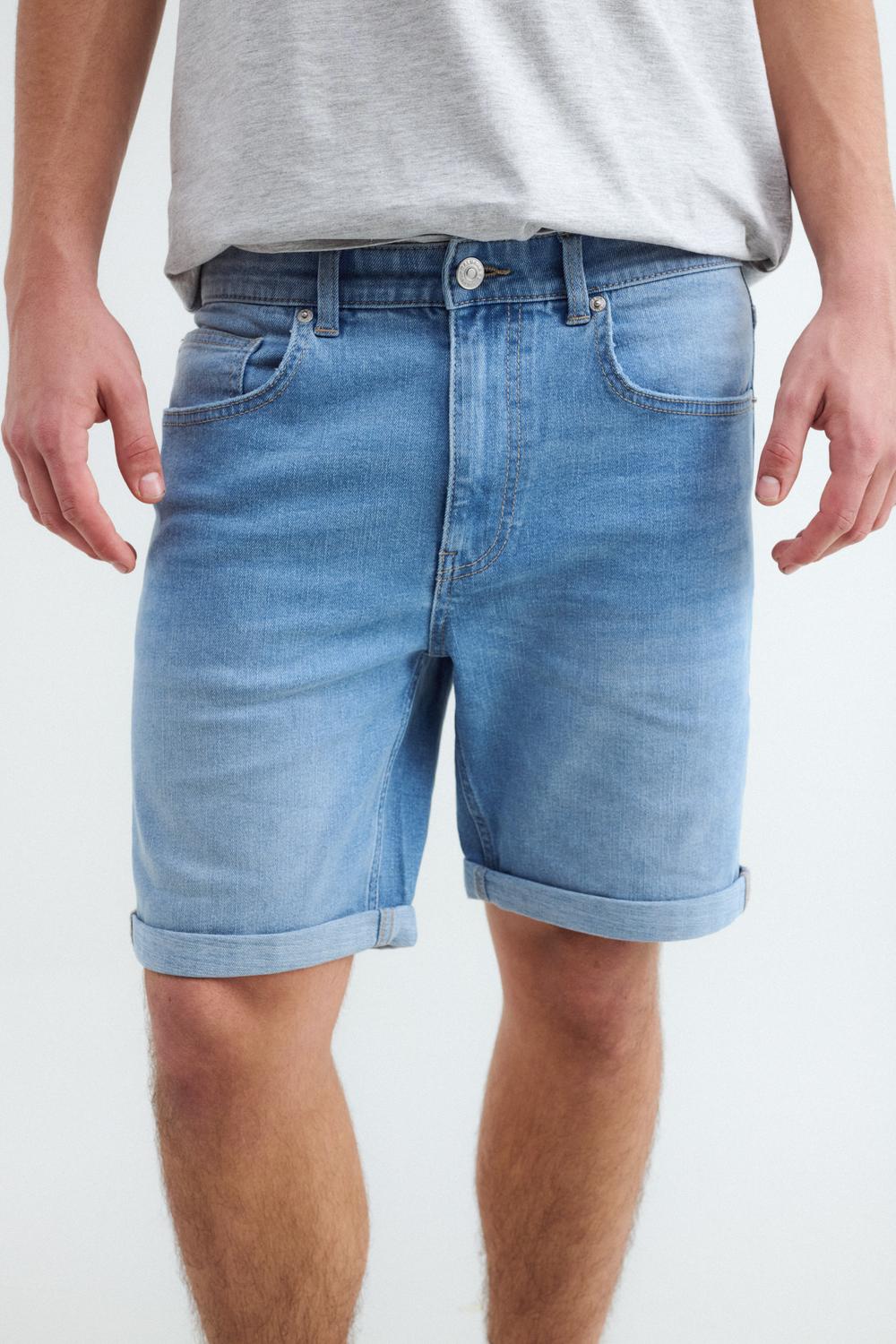 Bermuda de Jean SLIM FIT JUAN - Light Blue Denim