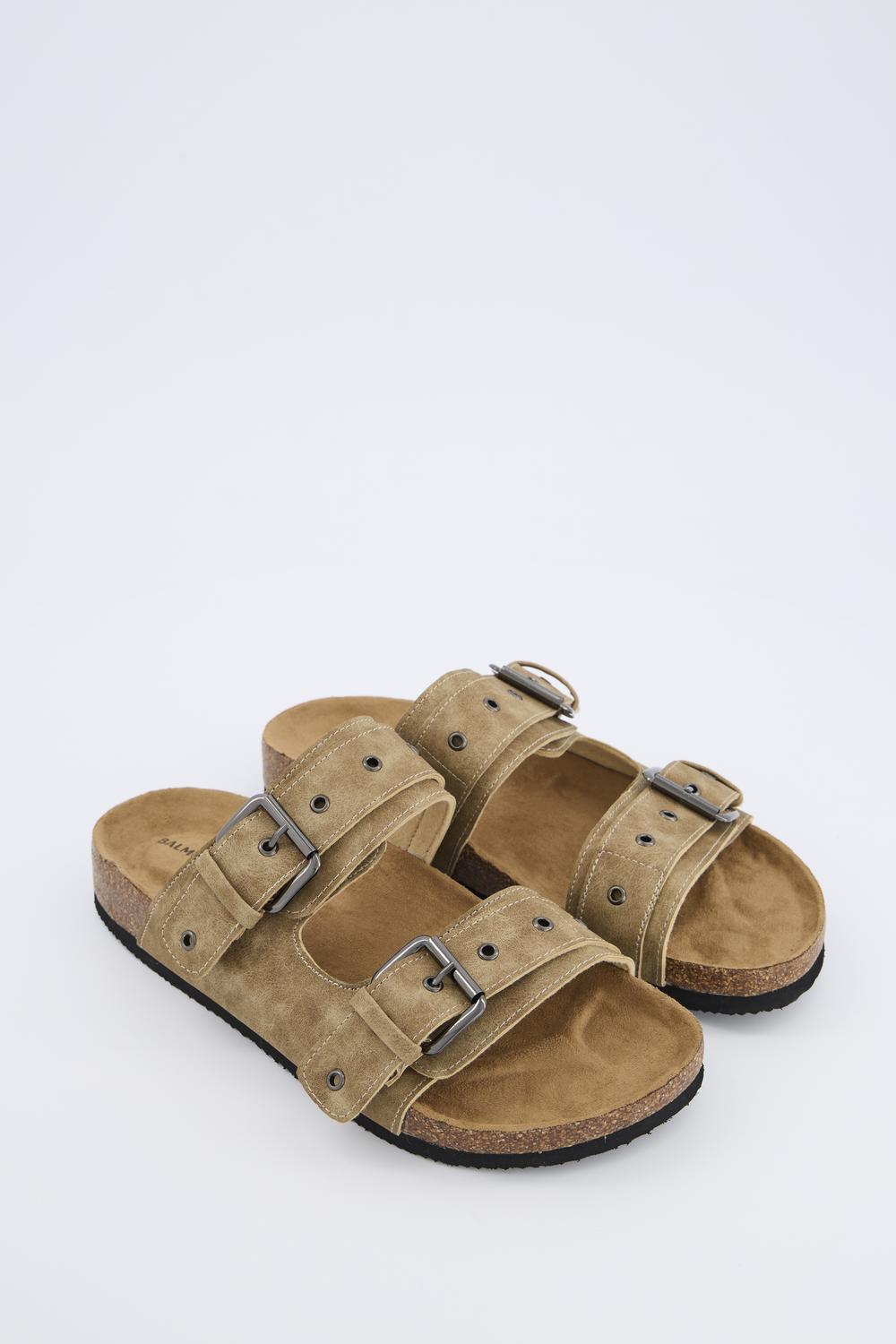 Sandalia BIO BUCKLE - Deep Taupe