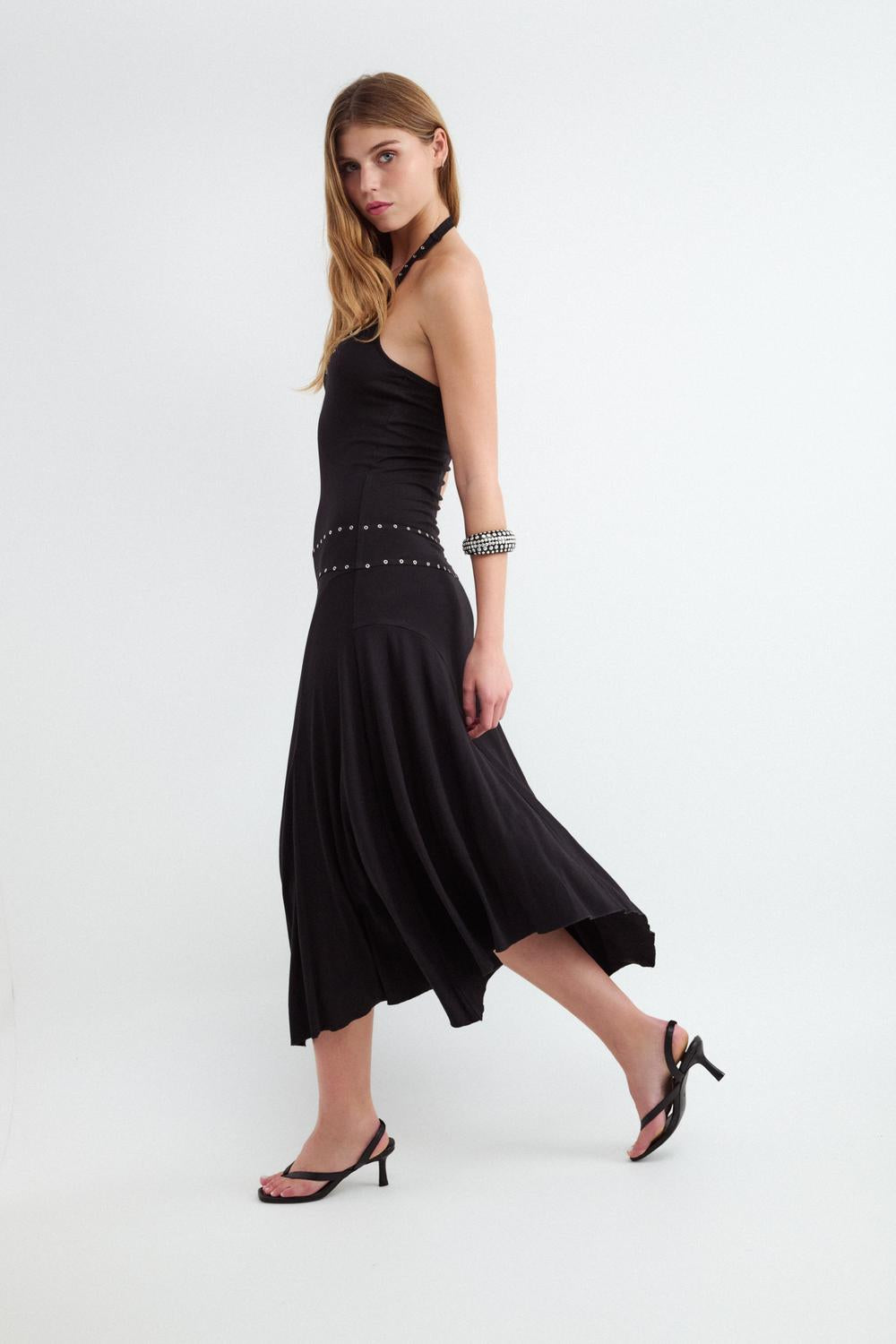 Vestido Tachas - Black