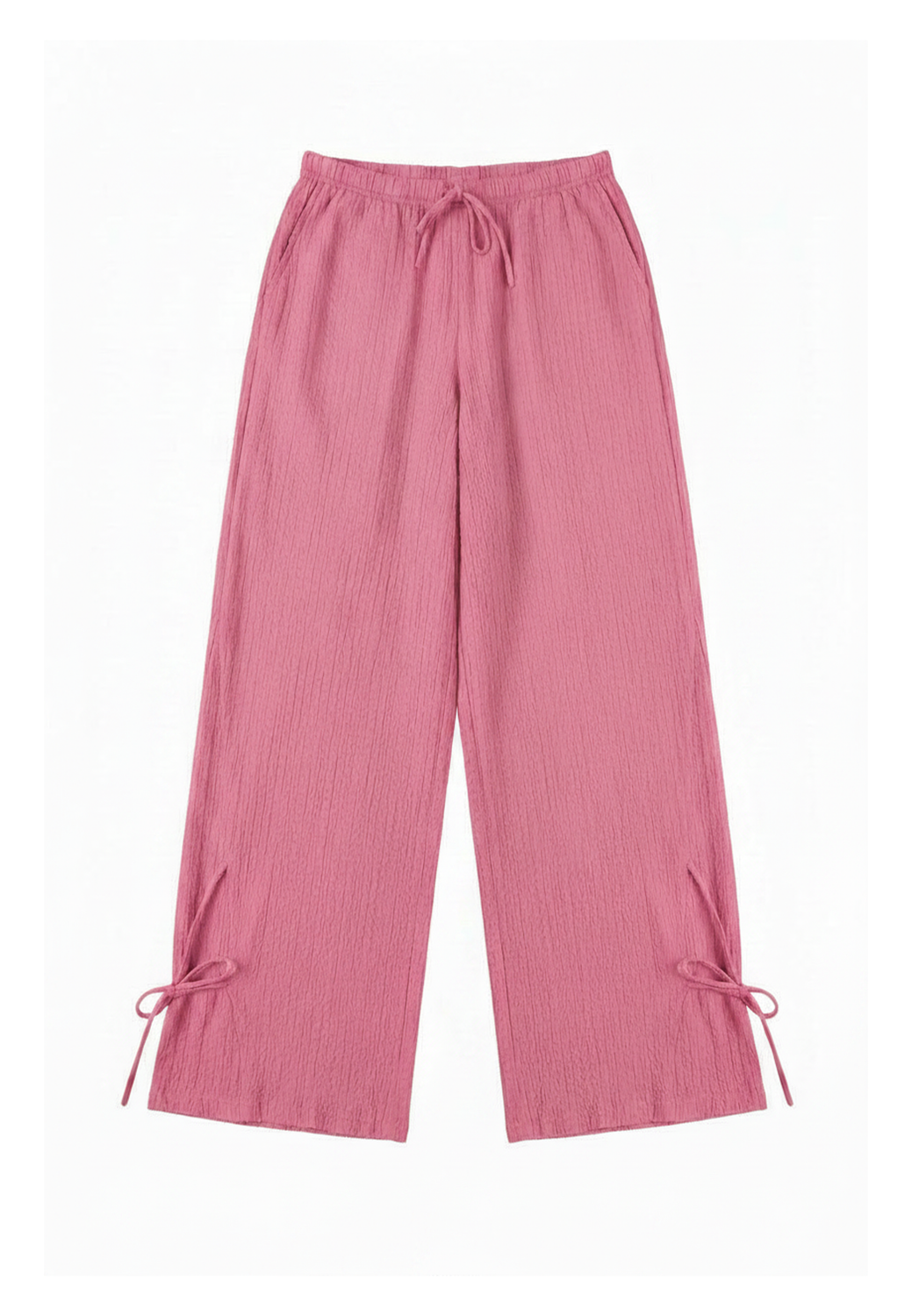 Pantalón Relaxed Textured - Rose Wine
