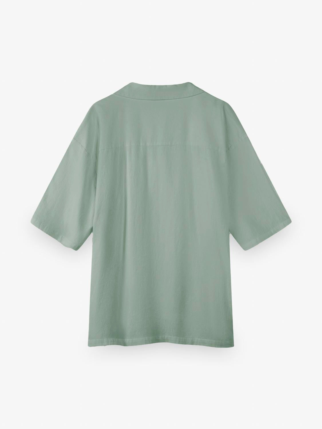 Camisa Relaxed Fit Fluid - Forest Green