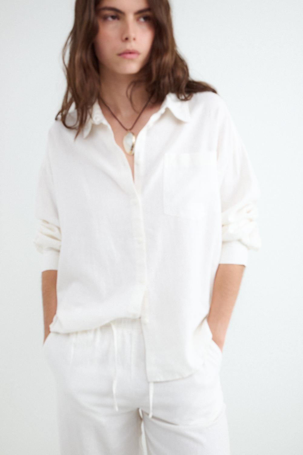 Camisa Relaxed Rustic - White
