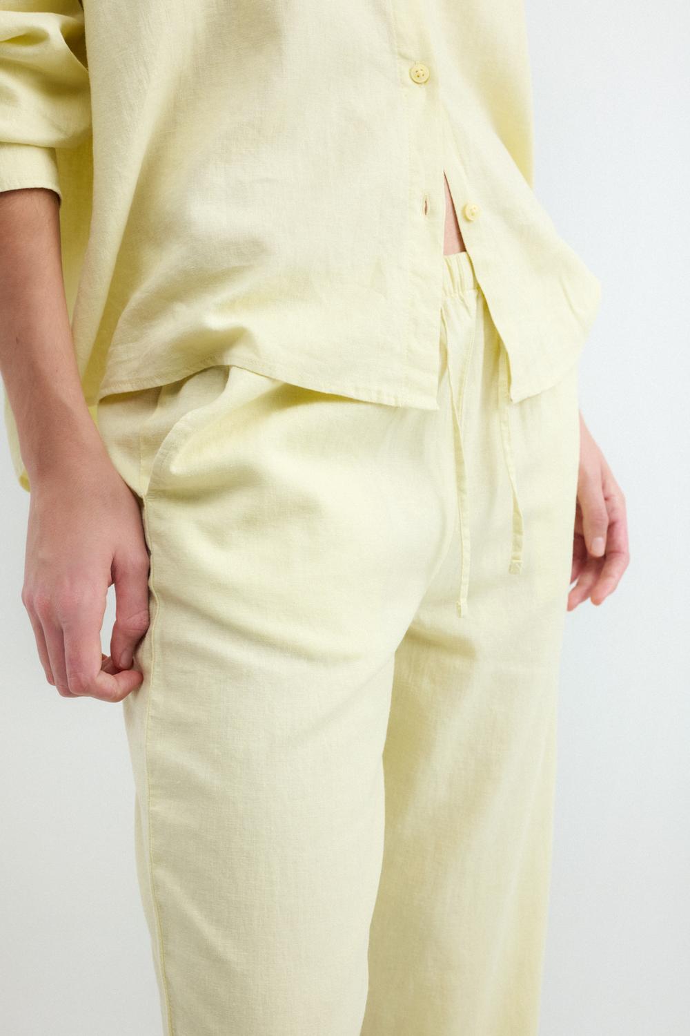 Pantalón Wide Leg Rustic Jogger - Blazing Yellow