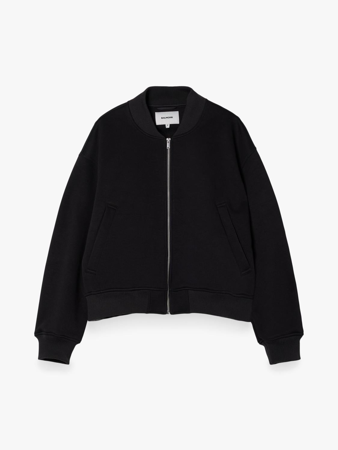 Campera Outerwear Neoprene Bomber - Black