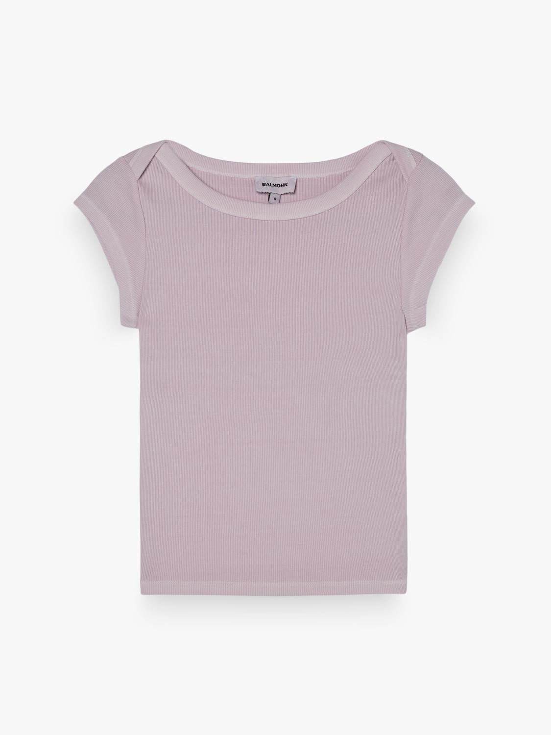 Remera Slim Shoulder Detail - Light Pink