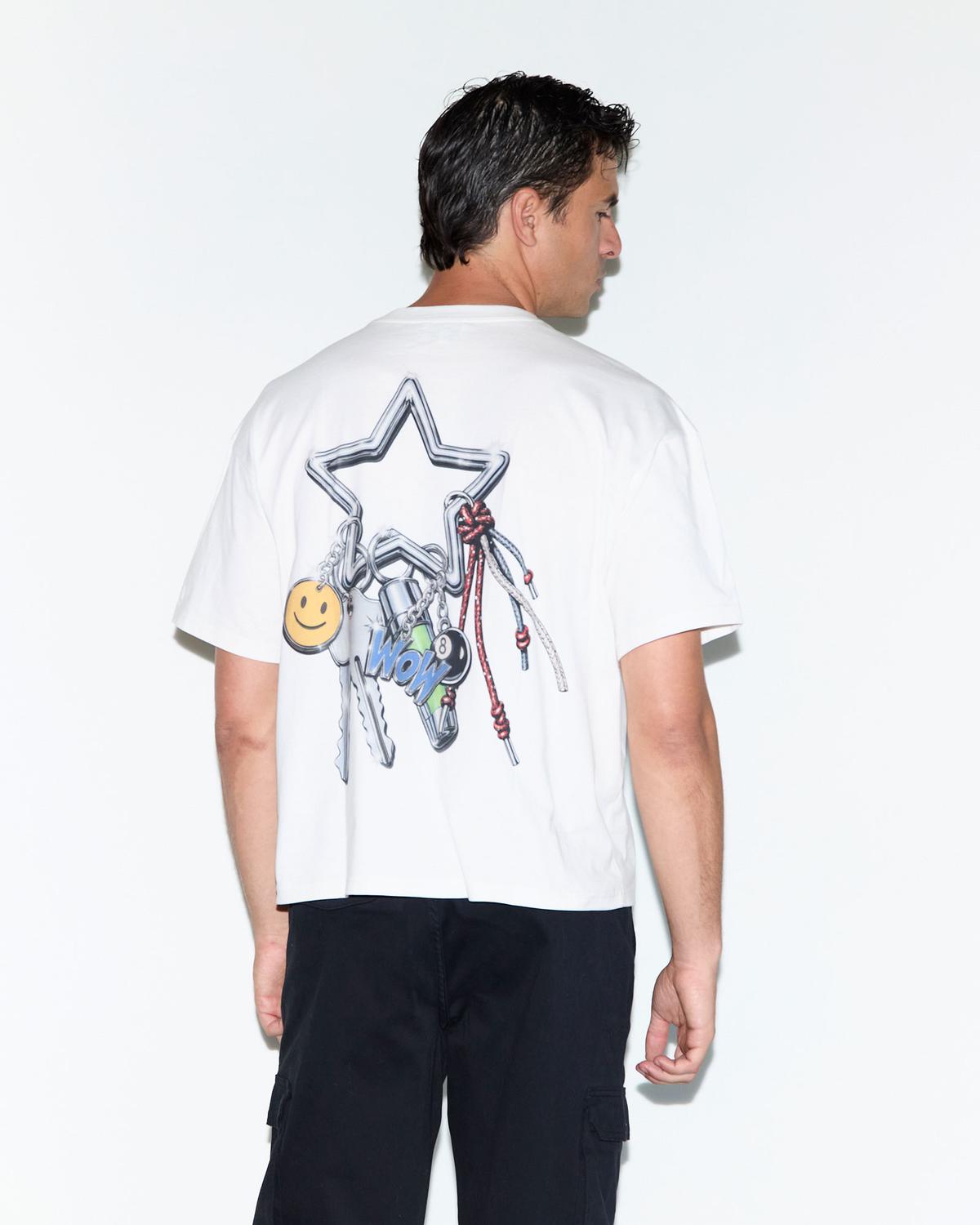 Remera Boxy Fruit Keyring - White
