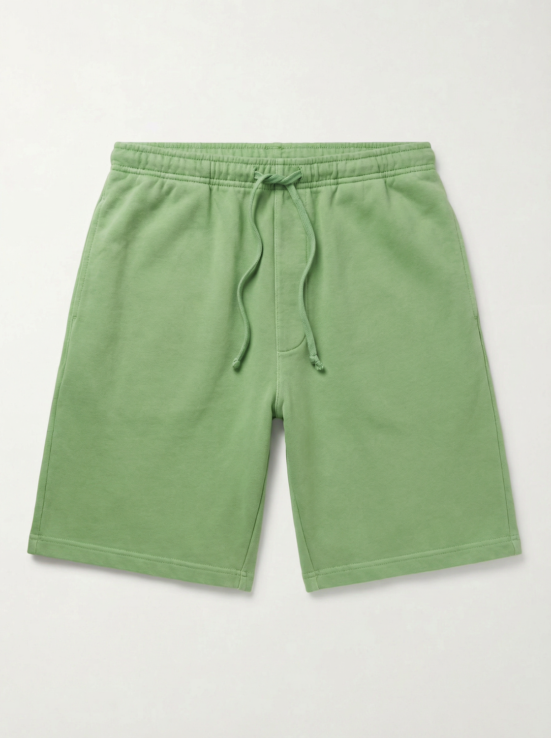 Short Regular Fit Washed Terry - Classic Green