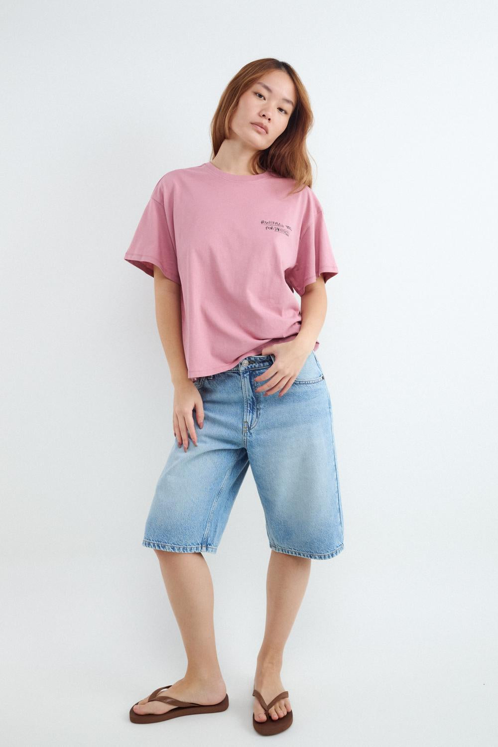 Remera Boxy Sketchy - Light Pink