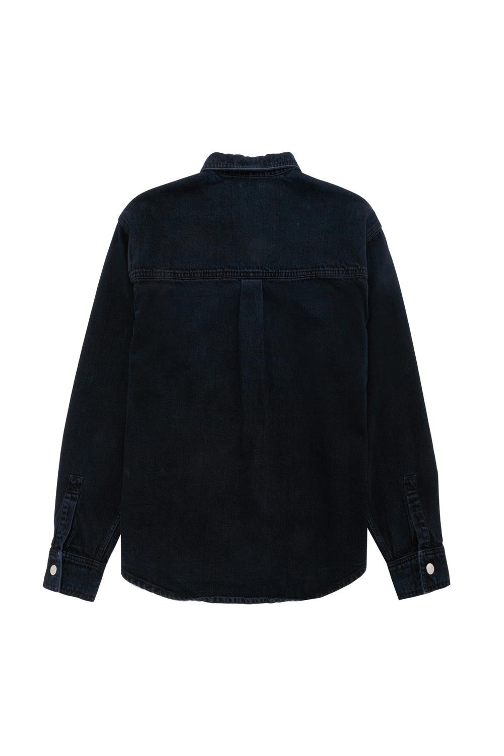Campera Denim Overshirt - Blue Black Denim