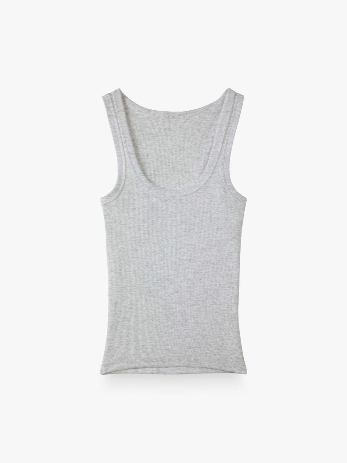 Top Regular Basic Tank - Grey Melange