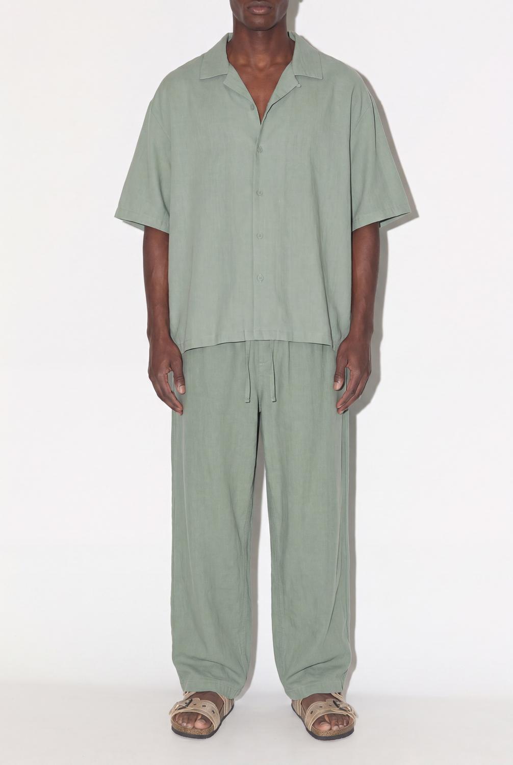 Camisa Relaxed Fit Fluid - Forest Green