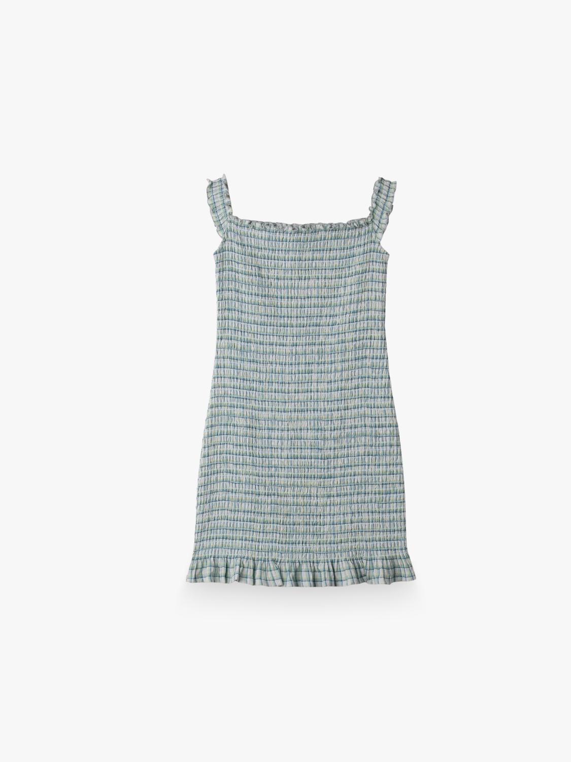 Vestido Smocked - Light Blue
