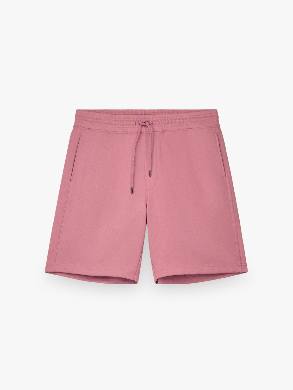 Short Regular Fit Washed Terry - Bright Red