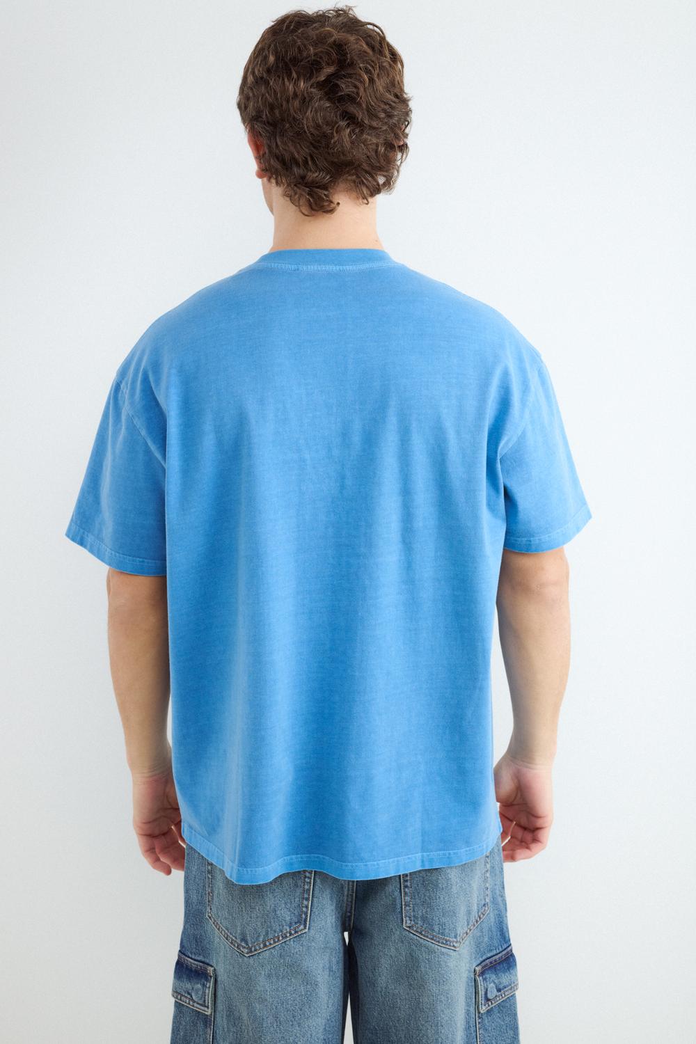 Remera Relaxed Washed - Classic Blue