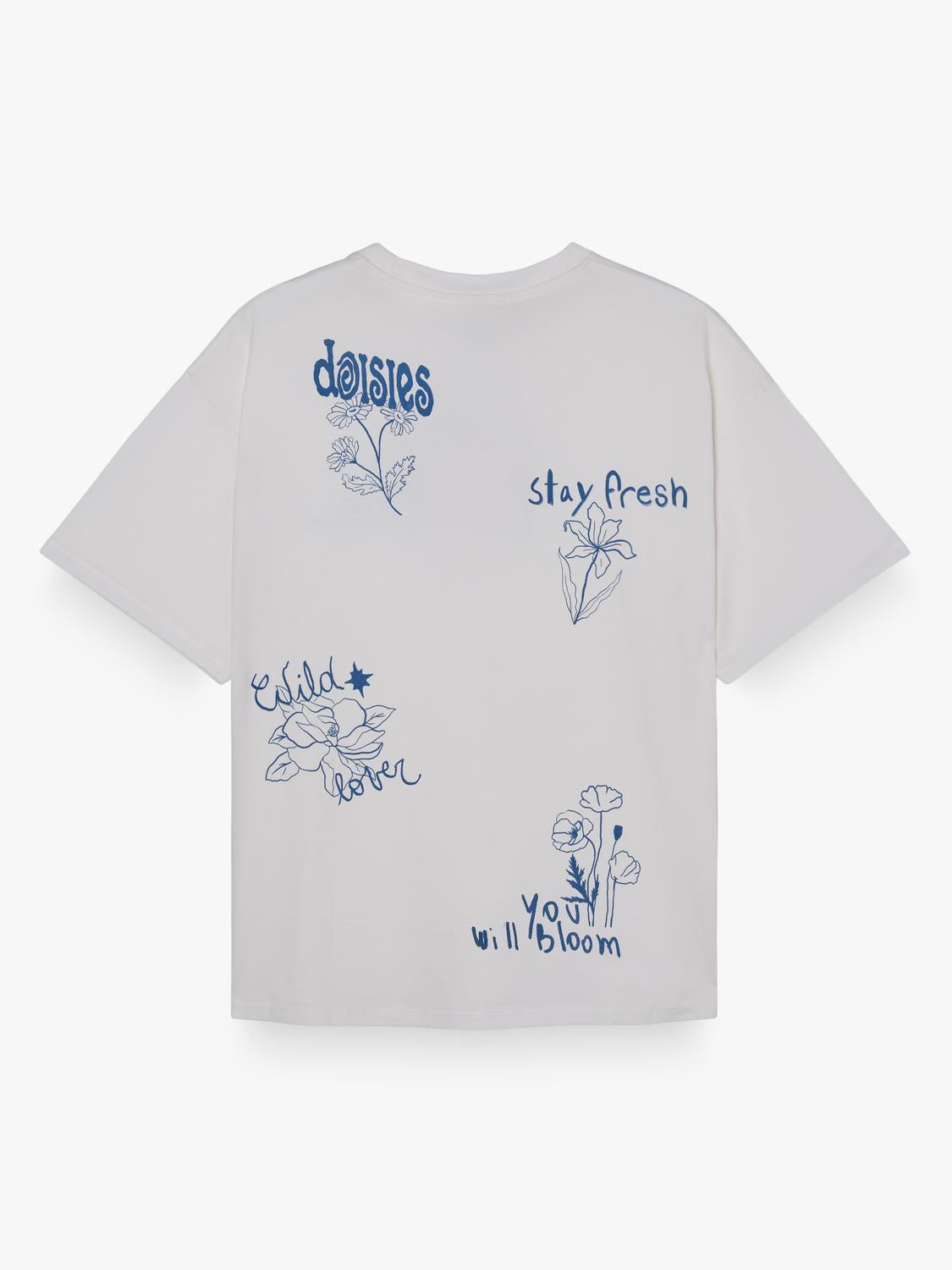 Remera Oversize Botanic - White