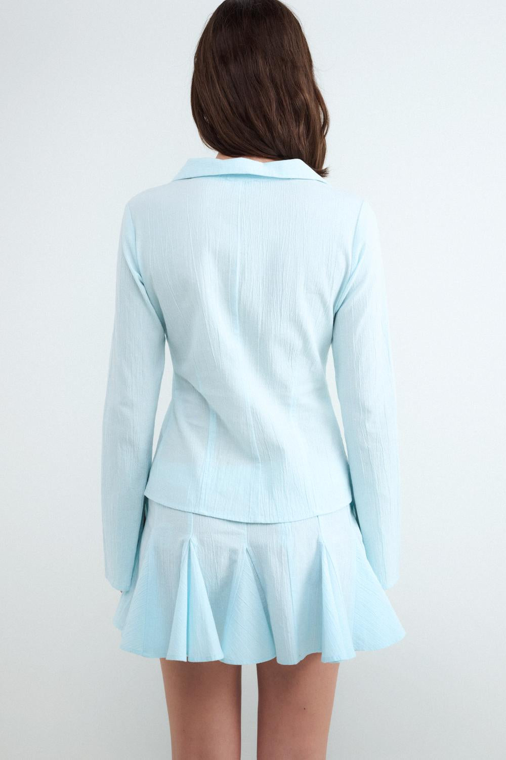 Camisa Texture - Light Blue