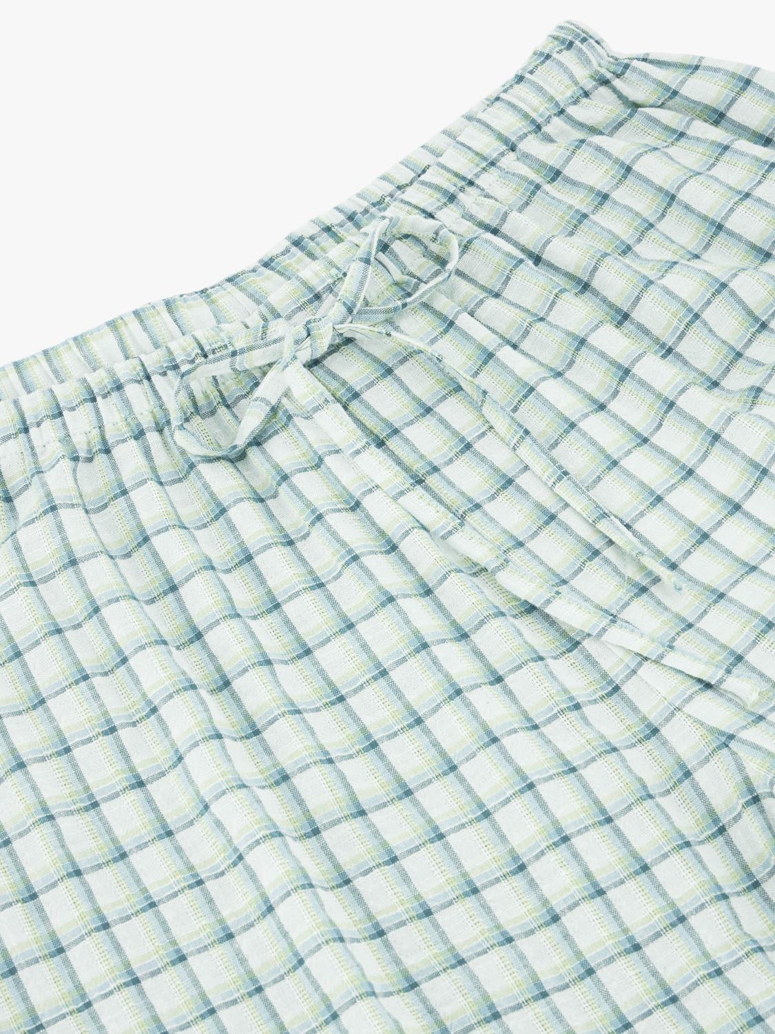 Pantalón Baggy Checks - Light Blue