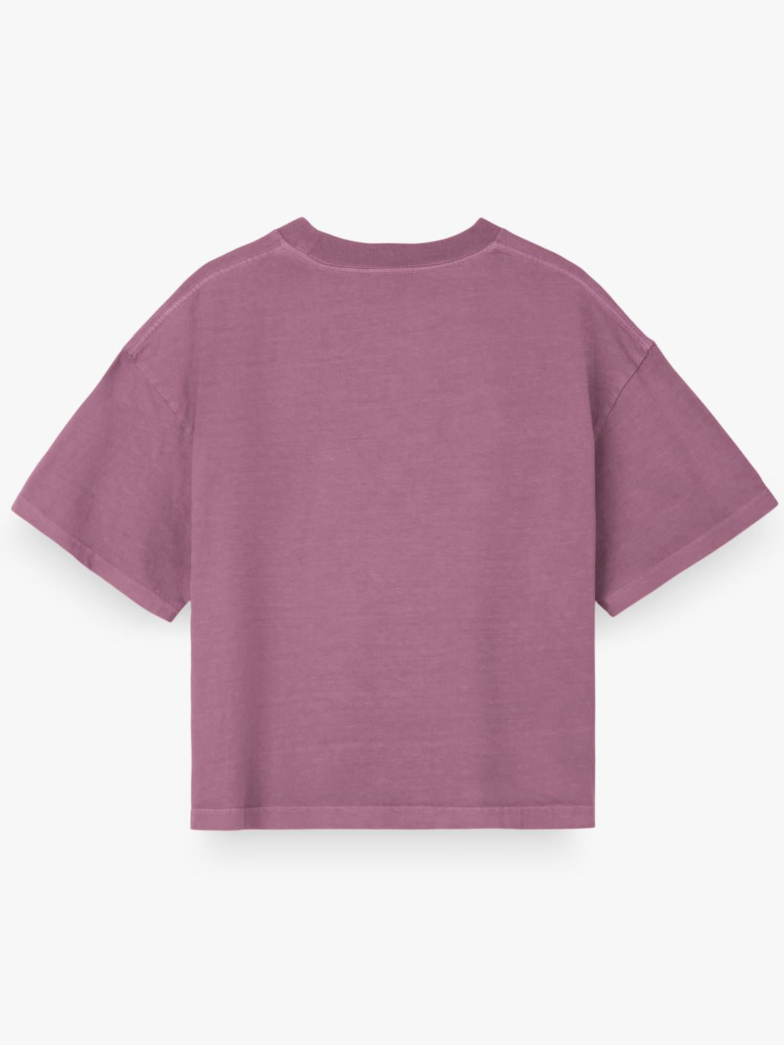 Remera Boxy Washed - Fuchsia Purple