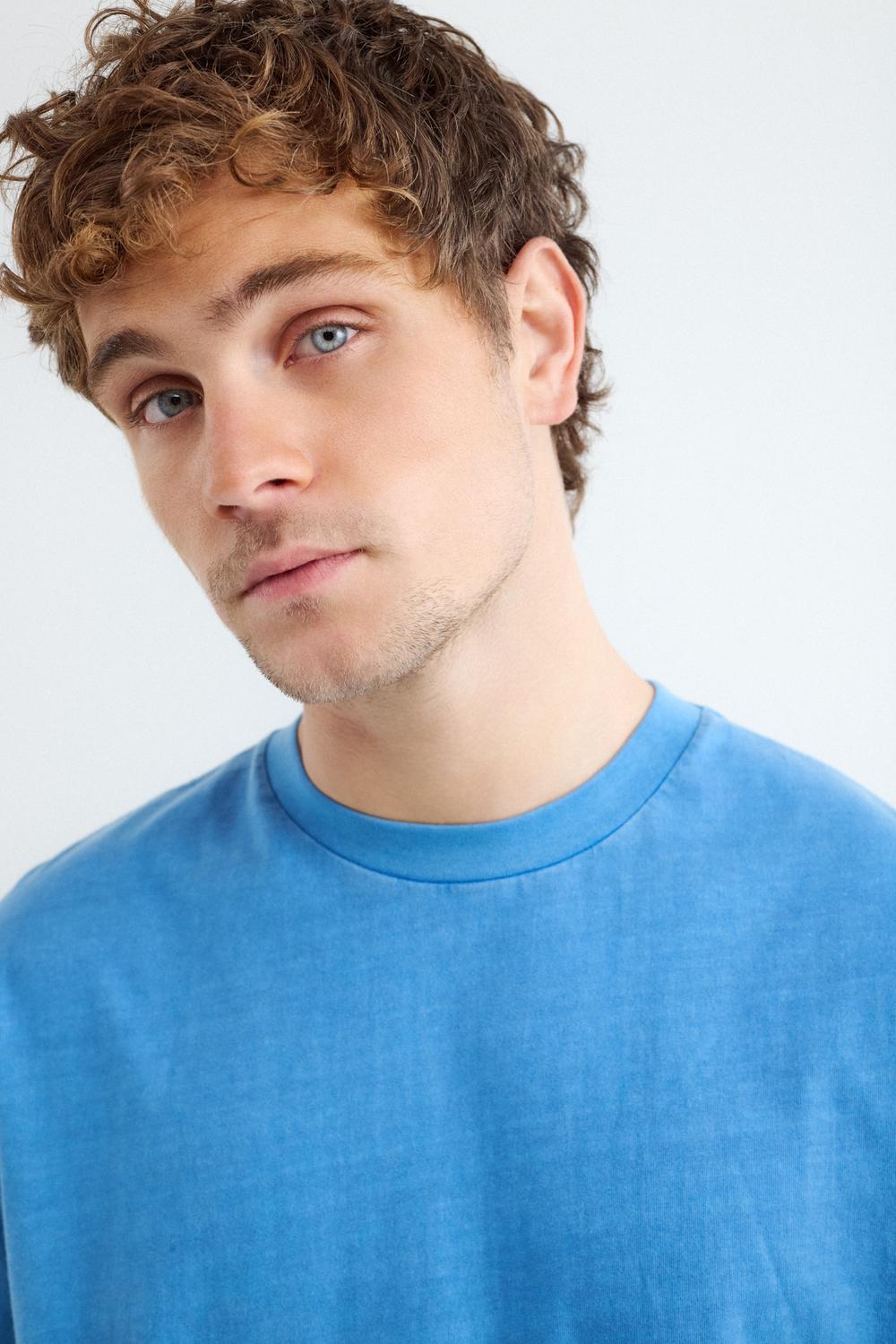 Remera Relaxed Washed - Classic Blue