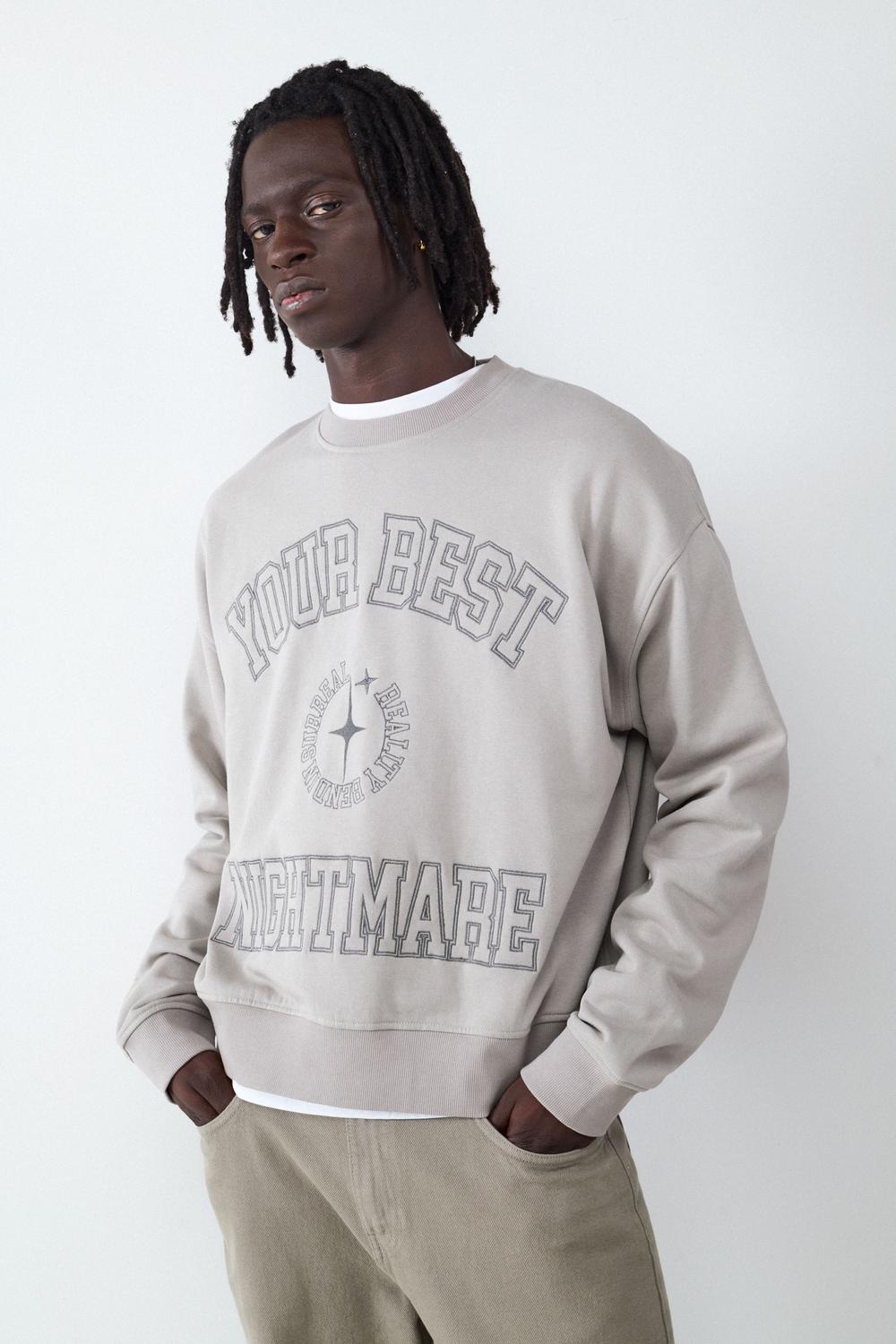 Buzo Regular Fit Print - Wet Weather