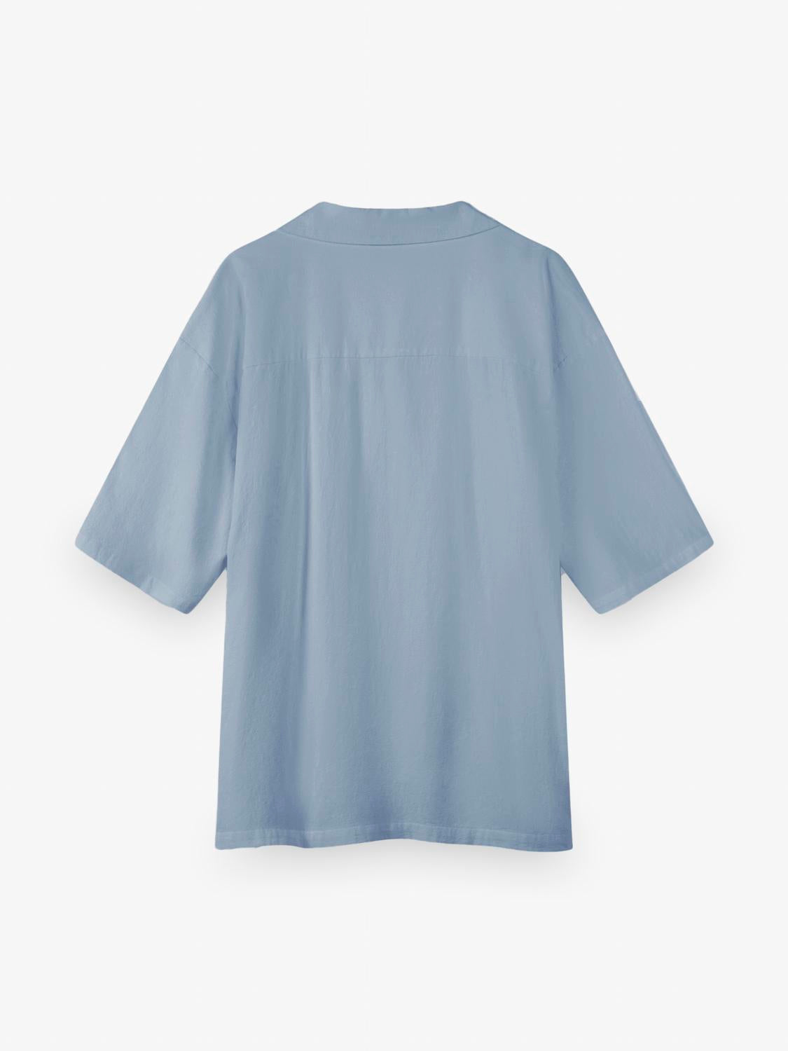 Camisa Relaxed Fit Fluid - Light Blue