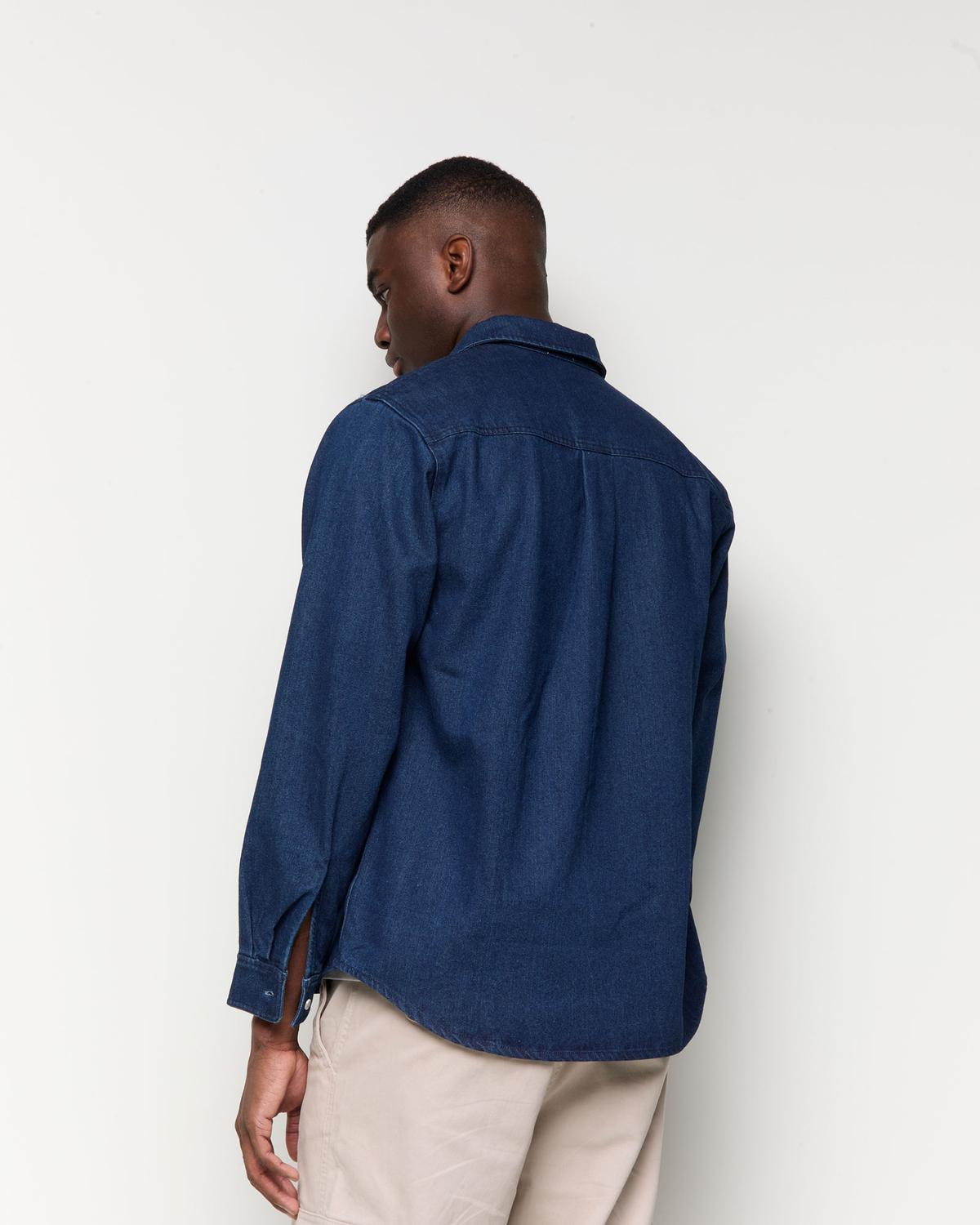 Camisa Regular Fit Heavy Denim - Navy Blazer