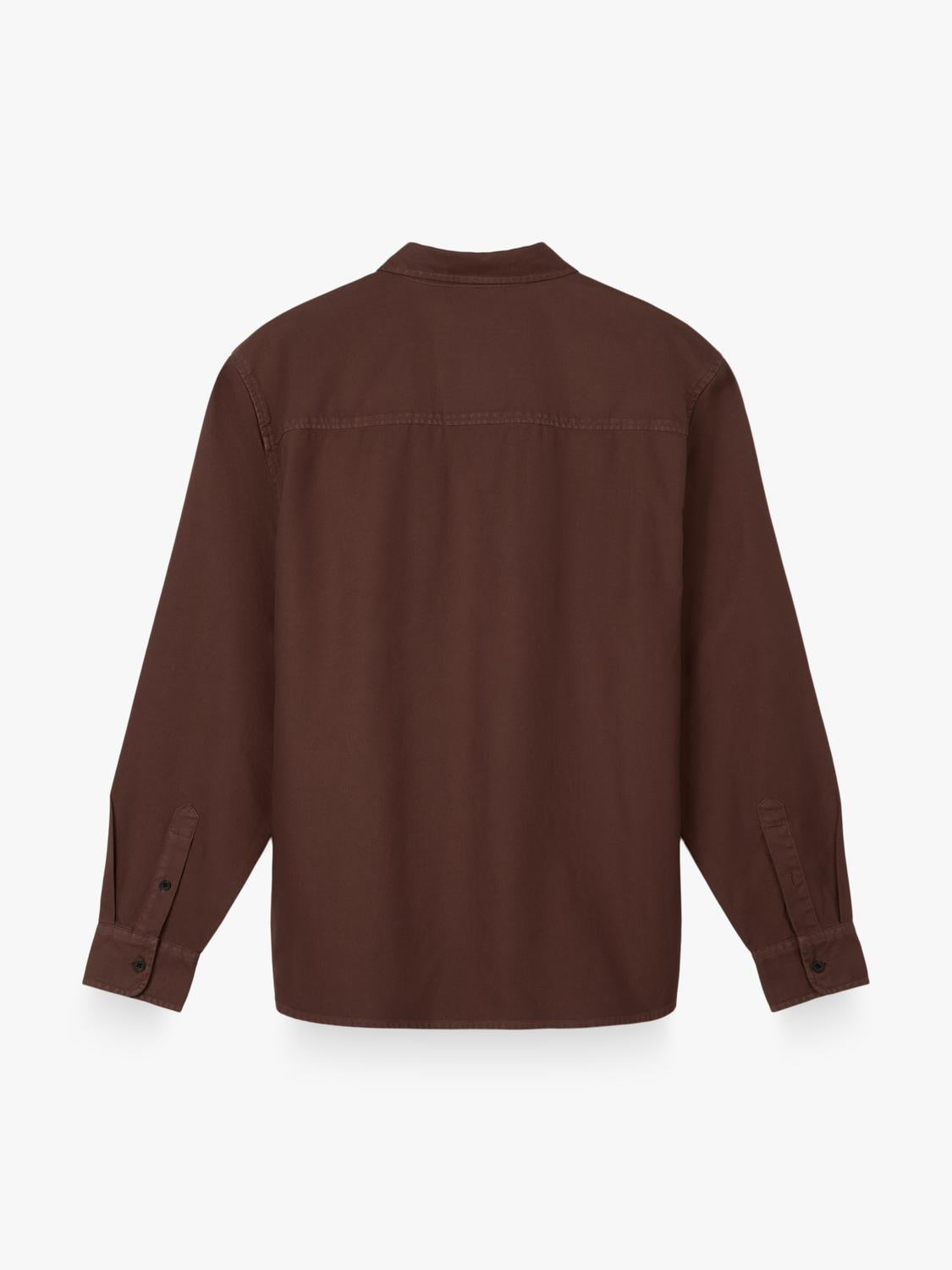 Camisa Regular Fit Heavy Cotton - Chocolate Brown