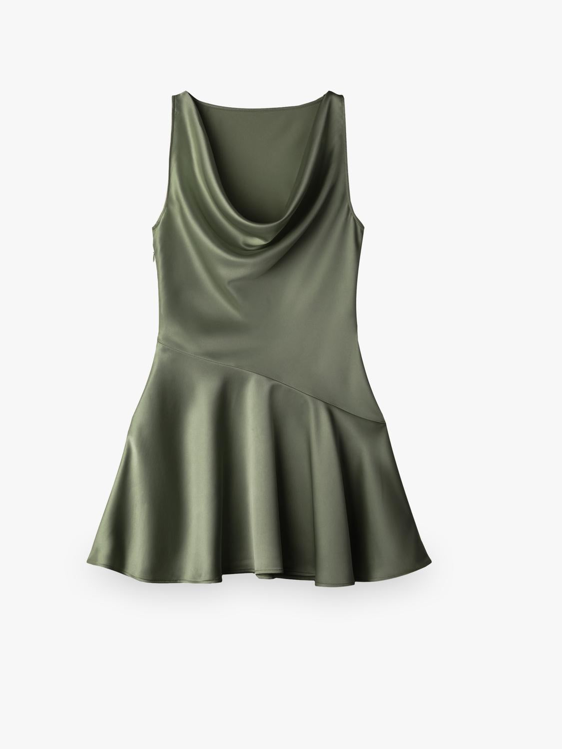 Vestido Slim Glossy - Khaki