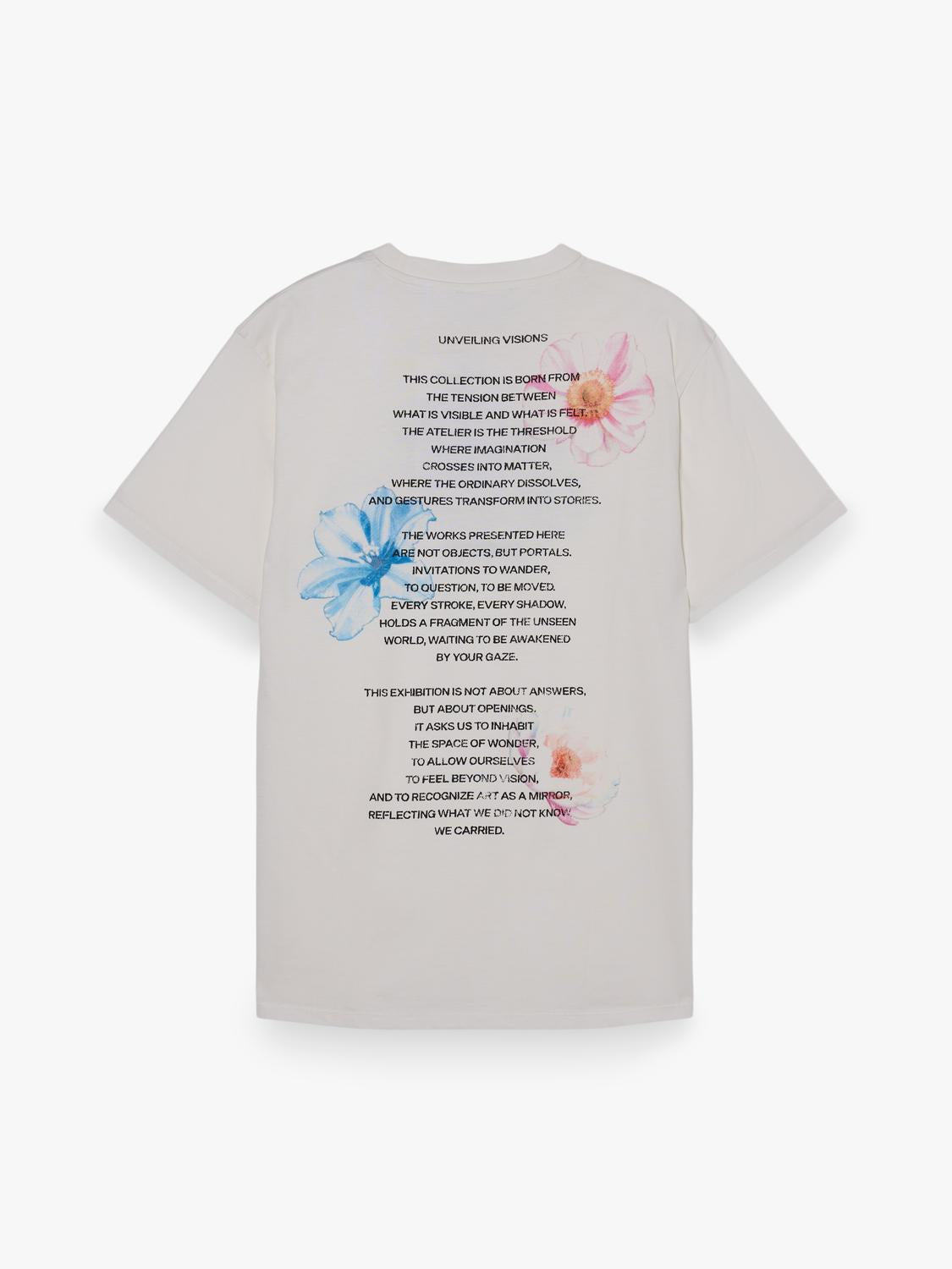 Remera Oversize Menu Flowers - White
