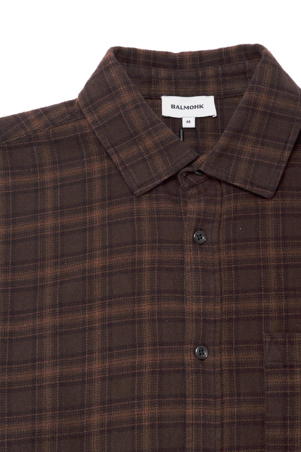 Camisa Boxy Pocket Flannel - Coffee Bean