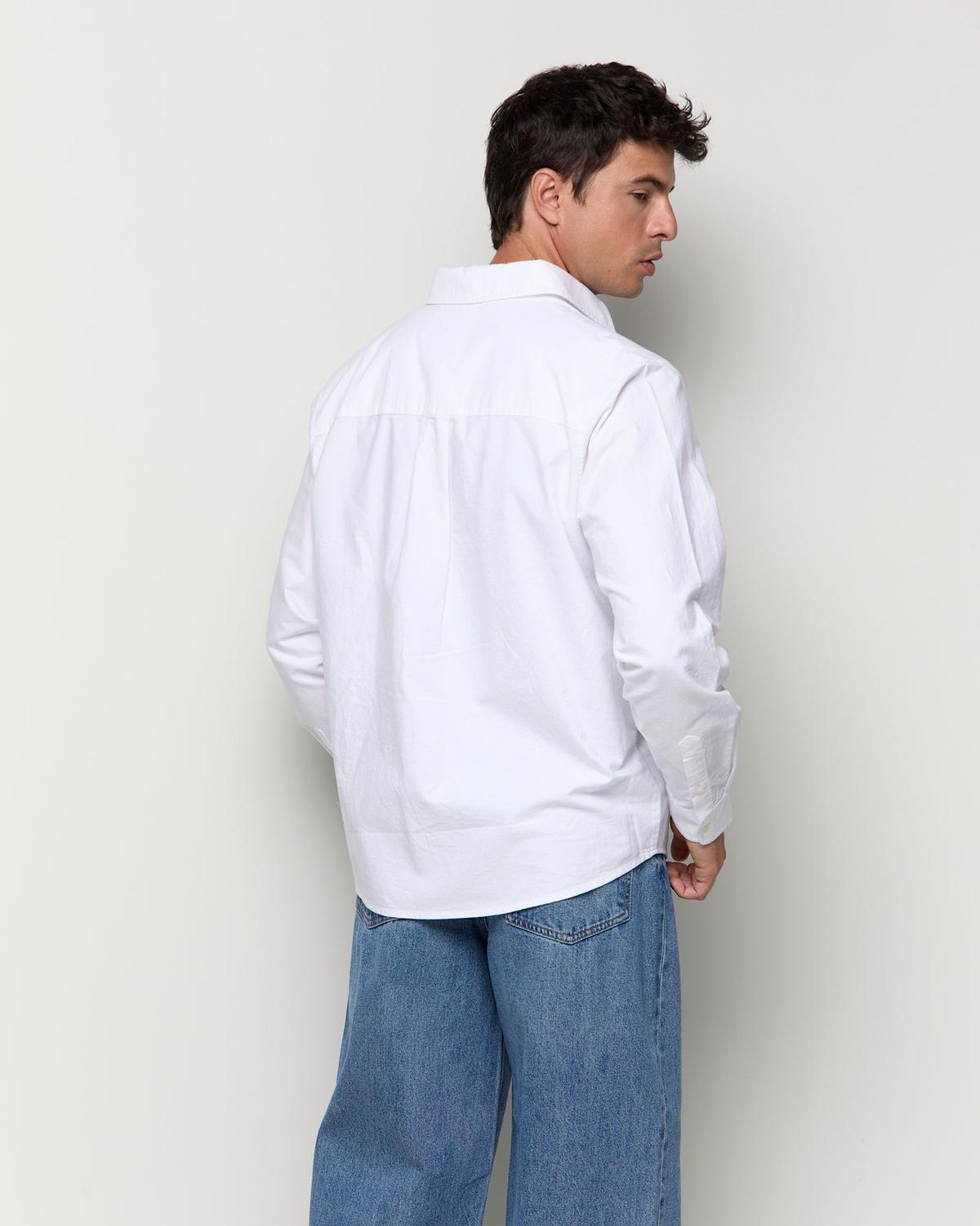 Camisa Regular Fit Oxford - White