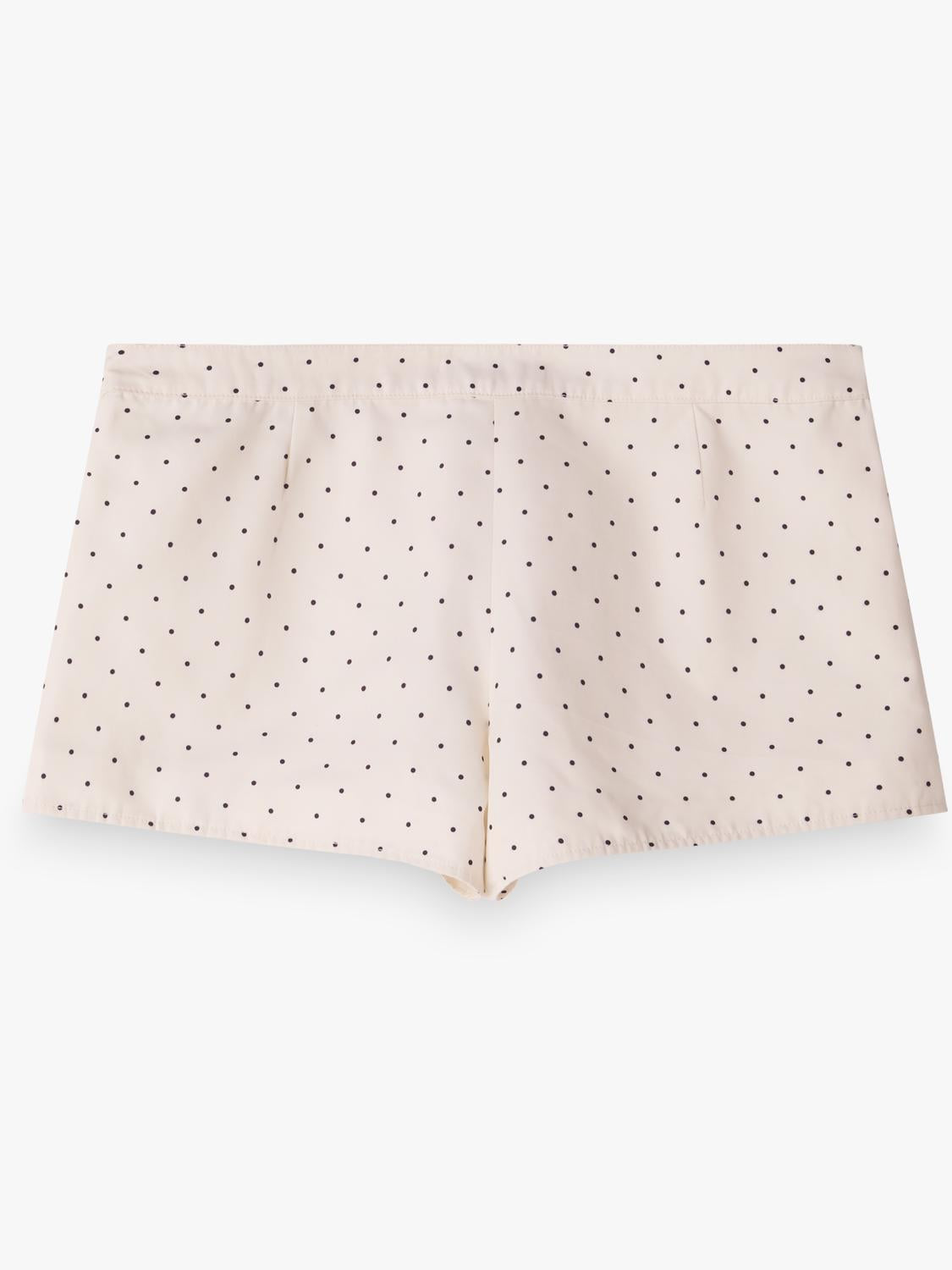 Short Regular Polka Dots - White