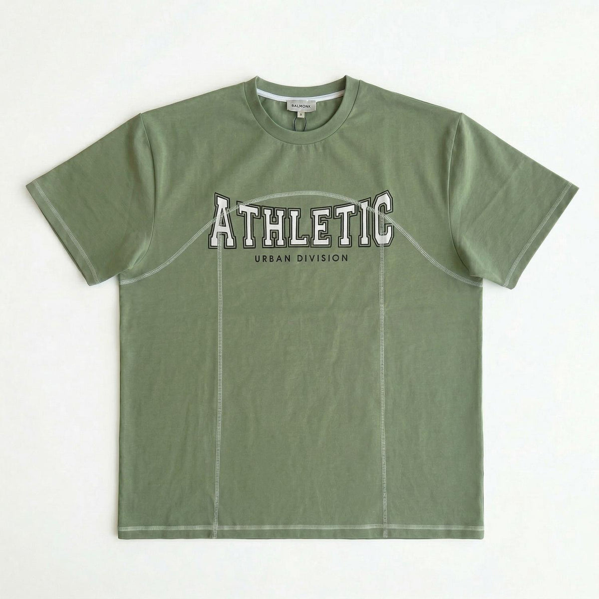 Remera Relaxed Fit Athletic Seam - Classic Green