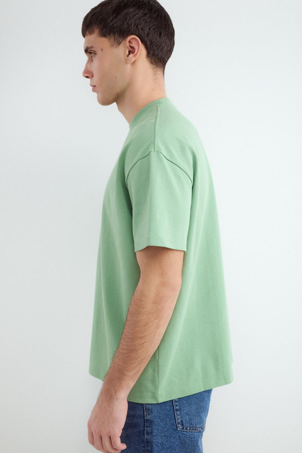 Remera Relaxed Heavy Weight - Classic Green